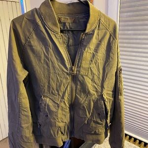 American Eagle green bomber jacket